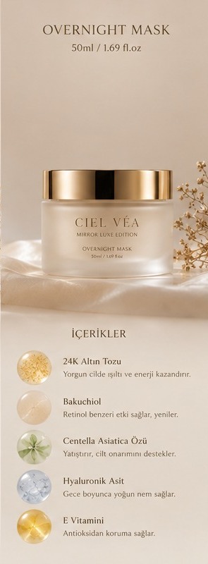 CIEL VÉA Overnight Mask — ürün ve içerikleri