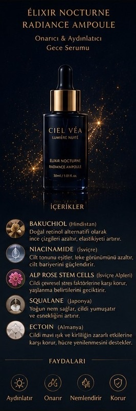 CIEL VÉA Élixir Nocturne — gece ürünü ve içerikleri