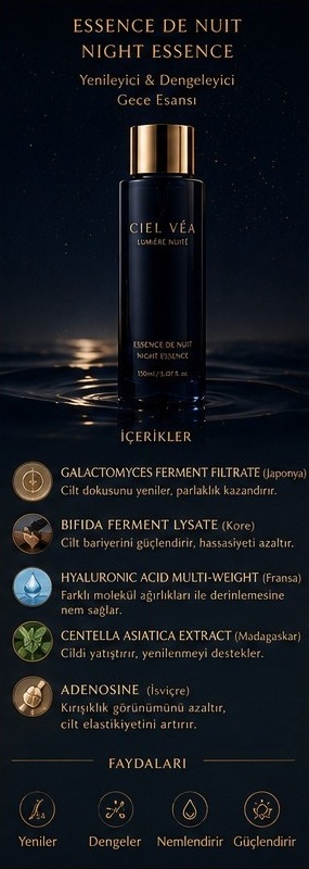 CIEL VÉA Essence de Nuit — gece ürünü ve içerikleri